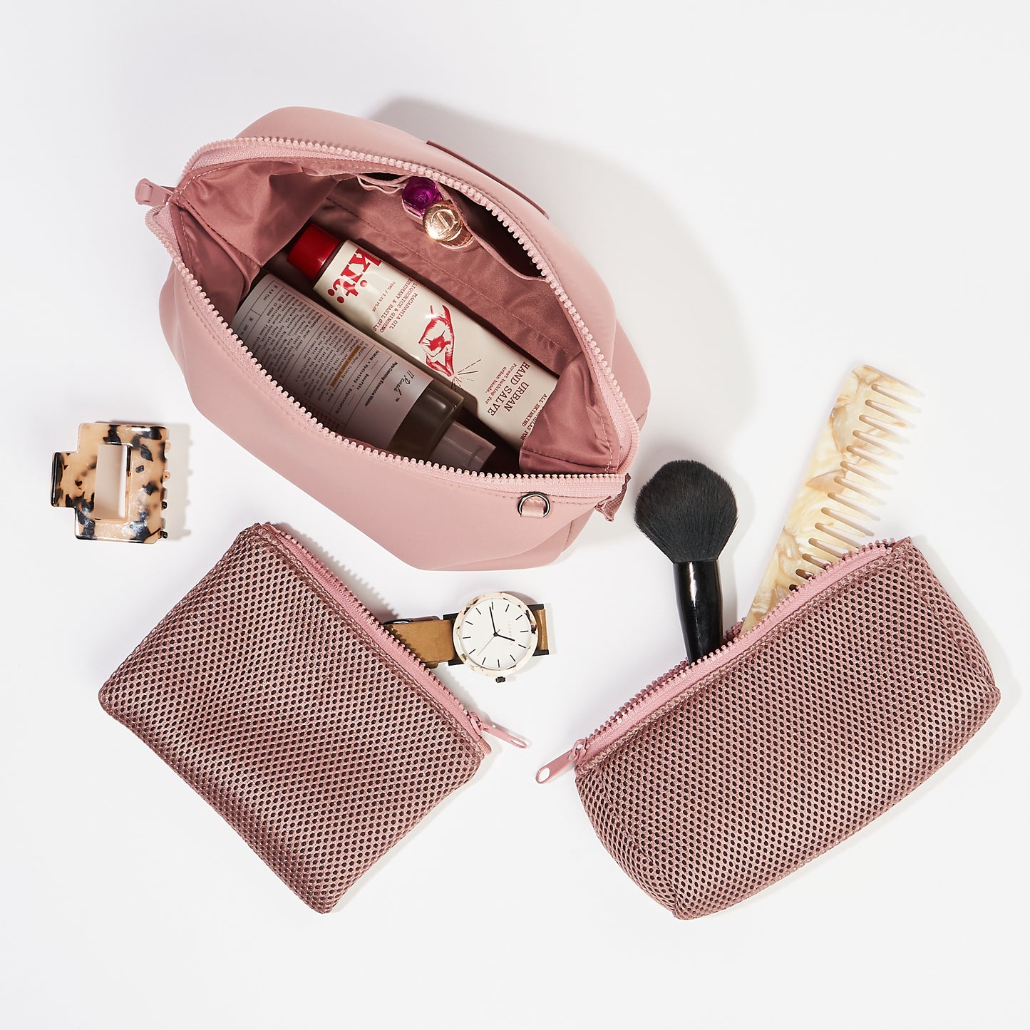 HEIDI TOILETRY BAG I DUSKY ROSE