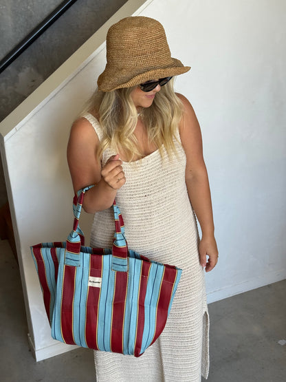 Tote Bag - Ruby & Azure